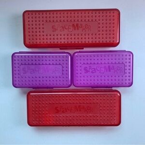 Vintage Spacemaker Pencil Box Lot Of Four